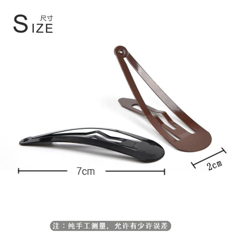 Goody Metal Contour Hair Snap Clips - 6 Count, Black and Brown - Just Snap Into Place - Suitable for All Hair Types - Pain-Free Hair Accessories for Women and Girls - All Day Comfort GOODY