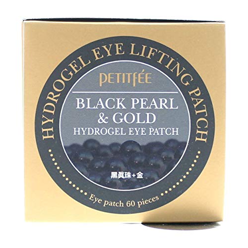 Petitfee Black Pearl & Gold Hydrogel Eye Patch, 60 Patches Petitfee