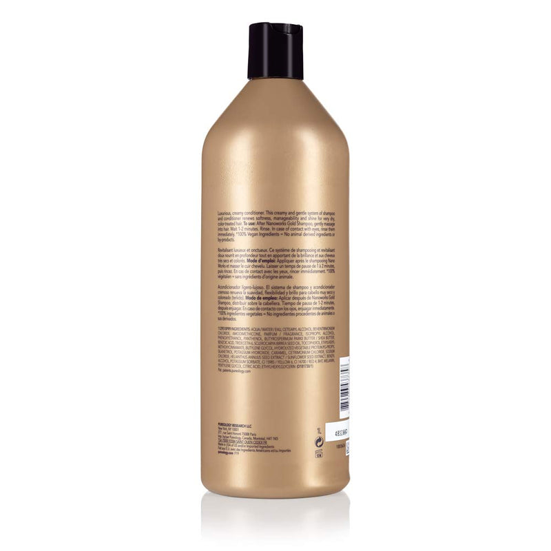 Pureology Nano Works Gold Conditioner Revitalisant | Youth-Renewing Formula for Color Treated Hair | Sulfate-Free | Vegan martinandmark.com