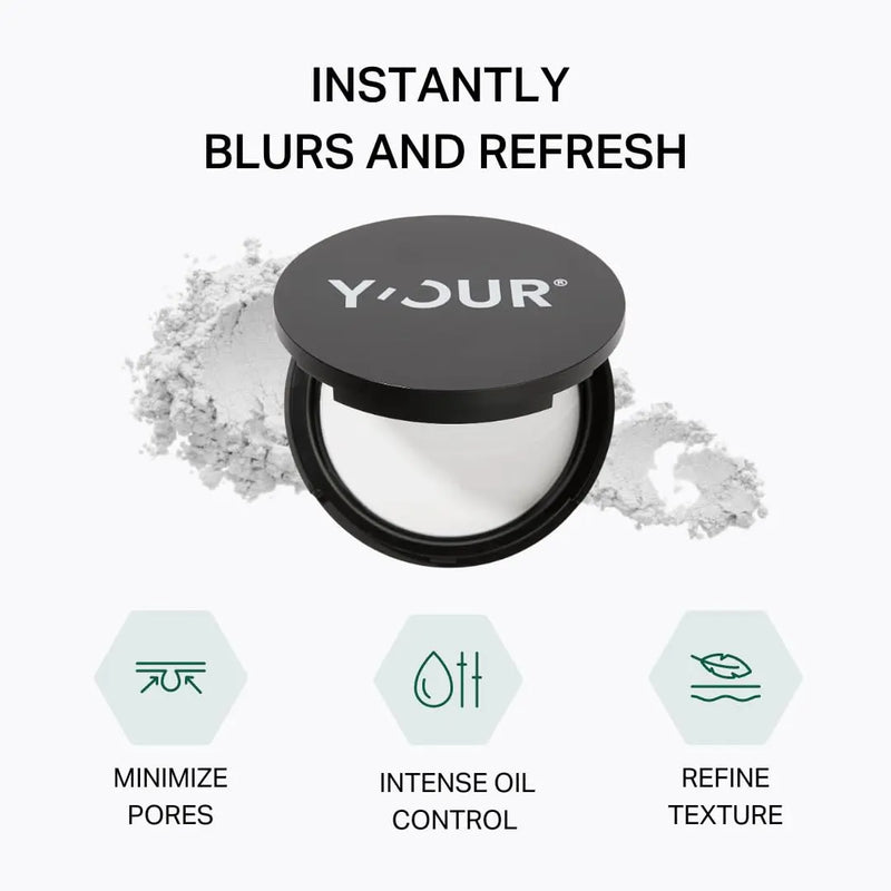 Y'OUR Invisible Matte Finishing Powder, Translucent Setting Powder Makeup, Light-Weight & Long-Lasting, for all Skin Tones, Ideal Face Powder for Oil Control, Fragrance-Free & Dye-Free, 8.5g (0.3 oz) Infinity Warehouse