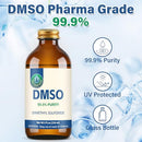 2PC DMSO Pharma Grade 99.9% in Amber Glass Bottle, 8 fl oz Infinity Warehouse
