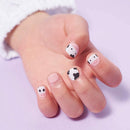 Petitwings Nail Stickers Wraps Decals Polish Self-Adhesive for Kid Girls Boys, a Nail File (Korean Made) (Cute Cow) Petitwings