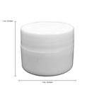 Beauticom 24 Pieces 7G/7ML (0.25oz) WHITE Sturdy Thick Double Wall Plastic Container Jar with Foam Lined Lid for Scrubs, Oils, Salves, Creams, Lotions - BPA Free (Quantity: 24 Pieces) Beauticom