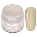 OneDor Nail Dip Dipping Powder – Acrylic Color Pigment Powders Pro Collection System, 1 Oz. (17 - Gold Glitter) Onedor