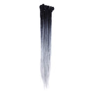 24" Dreadlock Extension Ombre For Hip-Hop Synthetic Heat Resistant Faux Locs Dread Reggae Extension Twist Braiding Faux Locs Crochet For Man Women (15strands/3packs,black to dark grey to silver grey) S-noilite