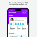Willo Fully Automatic Kids U-Shaped Electric Toothbrush - 2 Brushing Timers, Deep-Cleans, Technique Free - Berry, Fluoride-Free and Dye-Free (Medium - Kids Ages 8-11 Years) Infinity Warehouse