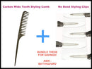 No Bend Hair Clips, Professional, Celebrity hairstyling tool no crease, no mark, no bend great for bangs, pin curl, finger waves, fine hair and thick hair friendly, and makeup application Tearsheet