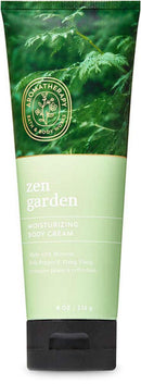 Bath and Body Works Aromatherapy Zen Garden Peace Body Cream 8 Ounce Moisturizer Mimosa Pink Pepper Ylang Ylang White Barn Candle Company Bath and Body Works