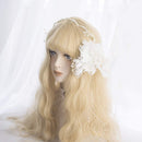 Long Wavy Wig Bangs - Natural Synthetic Hair Lolita Wig with Wig Cap For Women Cosplay and Daily Wear (Blonde) Alice Garden Wigs