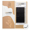 Lashview Ellipse Flat False Eyelash Extensions Extremely Soft Application-friendly Lashes 0.20mm D Curl 13mm LASHVIEW