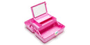 Caboodles On-The-Go Girl Retro Case, Bubblegum Marble , 13.38x8.88x6.5 Inch (Pack of 1) Caboodles