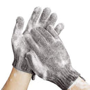 MIG4U Shower Exfoliating Scrub Gloves Medium to Heavy Bathing Gloves Body Wash Dead Skin Removal Deep Cleansing Sponge Loofah for Women and Men 1 Pair Gray MIG4U