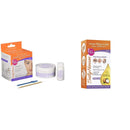 Sally Hansen Eyebrow, Face, Lip Stripless Face Wax Kit, Pack Of 1 & Sally Hansen Hair Remover Wax Kit for Face, Brows, and Bikini, 34 Count (17 Double Sided Strips), Pa Sally Hansen