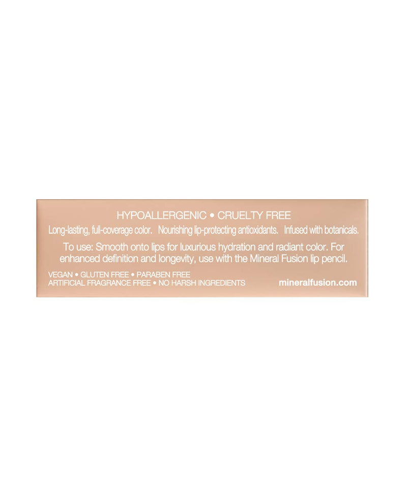 Mineral Fusion Lipstick, Peony, .14 Ounce Mineral Fusion