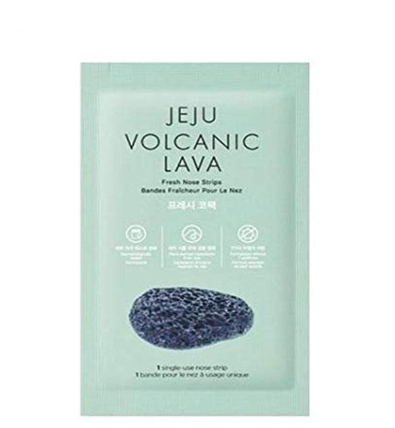The Face Shop Jeju Volacanic Fresh Nose Strips | Improve Skin Suppleness With Deep-down Skin Hydration | Eco-certified Palm Oil For Skin Moisture Replenishment, 4.2 fl oz | Facial KBeauty Skin Care THEFACESHOP