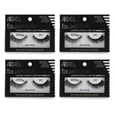 Ardell Faux Mink 811 Black False Lashes, Lightweight with Invisiband, 4 pairs Ardell