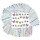 New8Beauty Nail Art Stickers Decals (50-Pack) - DIY Water Transfer Manicure Nails Stickers for Women Girls Kids - Nail Spa Party Favors New8Beauty