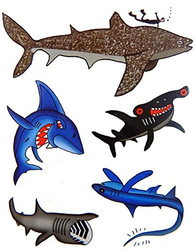 Premium Large Shark Tattoos, Party Favors, Temporary Tattoo PremiumTT temporary tattoos