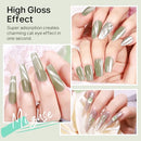 MIZHSE Quick Dry Cat Eye Nail Polish, Green Magnetic Nail Polish with Magnet, Air Drying Fast 15ml Cateye Nail Lacquer for Women Girls Non-Gel Nail Art Manicure DIY Home Infinity Warehouse