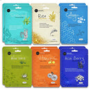 Celavi Essence Facial Face Mask Paper Sheet Korea Skin Care Moisturizing 12 Pack (Mix - 2 of Each) Celavi Cosmetics