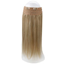 RUNATURE Halo Hair Extensions Real Human Hair 20 Inch Highlight Blonde Hair Extensions Halo Hair Straight HairHalo Extensions for Women RUNATURE Store