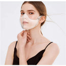 Transparent_Face_Mask, Clear Combine Plastic Reusable Clear Face Bandanas, Upgraded Breathable, Visible Expression, for Adults (No Fogging 2pcs) shuang qing