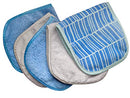 S&T INC. Always Off Reusable Makeup Remover cloths, 6” X 12”, Solid and Print, 5 Pack S&T INC.