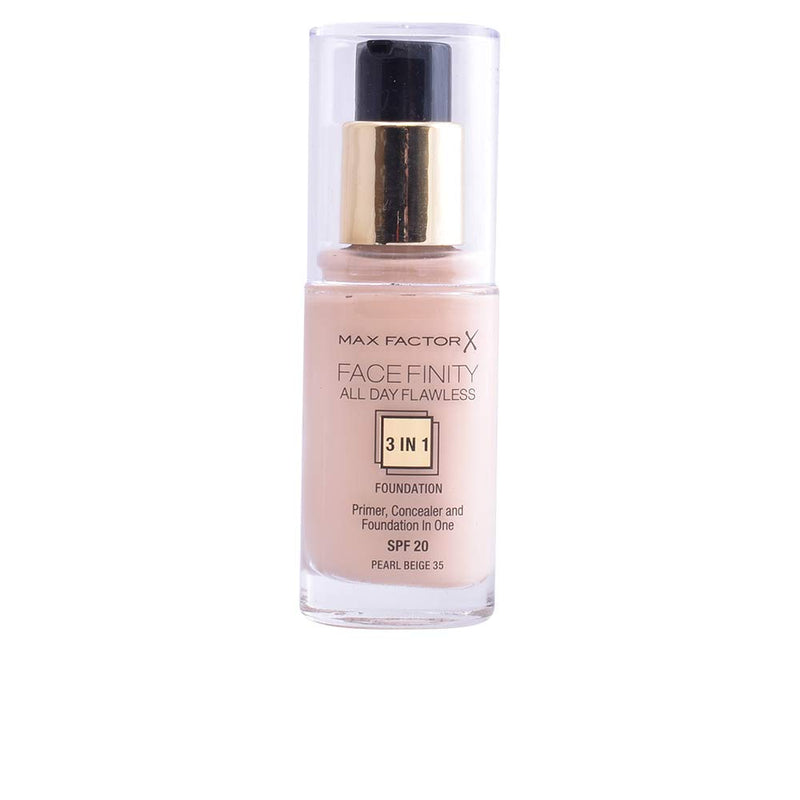 Max Factor Facefinity All Day Flawless 3 In 1 Foundation SPF 20, No. 35 Pearl Beige Max Factor