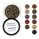 Root Concealer Touch Up Powder | All-Natural Crushed Minerals Without Brush | Fast and Easy Total Gray Hair Cover up For Black | Brown | Auburn and Blonde Hair .30 ounce (Without Brush, Darkest Brown) NuBeauti