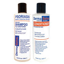 Scalp Psoriasis & Dandruff Shampoo and Conditioner by DermaSolve | Seborrheic Dermatitis Shampoo & Conditioner - Naturally Heals Itchy Flakey Inflamed Skin and Provides Soothing Moisturizing Relief Dermasolve