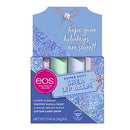 eos Super Soft Shea Lip Balm - Holiday Gift Set Variety Pack | 24 Hour Hydration | Lip Care to Moisturize Dry Lips | Gluten Free | 0.14 oz | 4 Pack eos