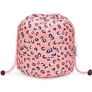 Barrel Makeup Bag Travel Drawstring Cosmetic Bag Large Toiletry Organizer Waterproof for Women and Girls (Large, Leopard) Narwey
