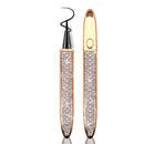 2020 Upgraded Self-adhesive Eyeliner,2 in 1 Eye Liner Pen Diamond Bling Glitter Liquid Eyeliner No Glue, Non Magnetic, Eye Liner for Eye Makeup and Wear Normal False Eyelashes (Queen Pearl White) LETGO