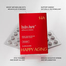 Happy Aging Hydro Burn H2 Molecular Hydrogen Water Tablets — Clean, Caffeine-Free Energy & Metabolic Support with Magnesium — Fast-Dissolving, Keto-Friendly Antioxidant — Red Berry — 30 Tablets Infinity Warehouse