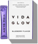 Vida Glow Marine Collagen Powder - Anti Aging Supplement with Collagen Peptides, Promotes Glowing Skin, Strong Nails, Healthy Hair | 30 Servings, Mango Flavor Infinity Warehouse