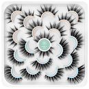 DYSILK 10 Pairs Faux 6D Mink Eyelashes Fluffy Wispy Natural Look False Eyelashes Dramatic Long Soft Fake Eyelashes Pack Handmade Reusable Eyelashes Makeup Thick Lashes No Glue 2 Styles Mixed DYSILK