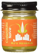 MJ’s Herbals Calendula Salve | Skin Soothing Balm, Eczema Cream, Diaper Rash, Scar Treatment, Bug Bite Itch Relief | Organic Calendula, Propolis Beeswax (1 oz) MJ's Herbals