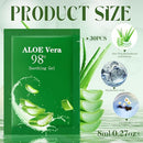 30 Pcs Travel Size Aloe Vera Gel 98% Organic After Sun Moisturizer for Face, Body, Soothing Hydrating Lotion Bulk for Travel, Summer Vacation, Sunburn Relief, Skin Care Gifts Infinity Warehouse