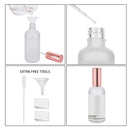 Small Glass Spray Bottle, Perfume Atomizer, Fine Mist Spray, 3.4oz, 2 Pack Hydior