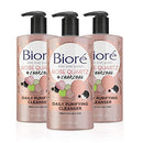 Bioré Rose Quartz + Charcoal Daily Face Wash, Oil Free Facial Cleanser Energizes Skin, Dermatologist Tested and Cruelty Free, 6.77 Ounces (Pack of 3) Bioré