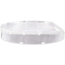 PANA Nail Drill Bit Holder Stand Display Organizer- Dust Proof Storage Container Box Case Tools for Home Use or Nail Salon - (12 Holes, Round (Clear)) PANA