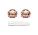 Facial Hair Remover Replacement Heads Compatible with Finishing Touch Flawless Facial Hair Removal Tool for Women, Rose Gold - 2 Count Hippie Hype