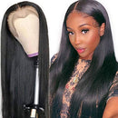 QTHAIR 14A Grade Brazilian Virgin Straight Human Hair Lace Frontal Wigs 4x4 Lace Closure Wigs(20") QTHAIR