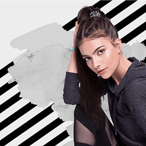 invisibobble Power Traceless Spiral Hair Ties - Pack of 3 Crystal Clear - Strong Elastic Grip Coil Hair Accessories for Active Women - No Kink, Non Soaking - Gentle for Girls Teens and Thick Hair invisibobble