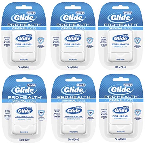 Oral-B Glide Pro-Health Dental Floss, Original Floss, 50m, Pack of 6 Oral-B