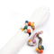 Womens Girls 4 Pack Colorful Small Pom Pom Balls and Star Elastic Hair Ties Rings Ponytail Holder Hair Accessories Phoebe's Accessories