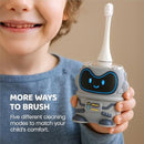 Well Before Kids U Shaped Electric Toothbrush with 5 Brush Heads, Ultrasonic, 5 Modes, IPX7 Waterproof Design (Spaceman, Grey Ages 2-7) Infinity Warehouse