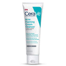 CeraVe Acne Foaming Cream Cleanser | Acne Treatment Face Wash with 4% Benzoyl Peroxide, Hyaluronic Acid, and Niacinamide | Cream to Foam Formula | 5 Oz CeraVe