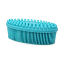 DNC Exfoliating Silicone Body Scrubber Shower Bath Body Brush Easy to Clean, Lathers Well, Eco Friendly, Long Lasting (Blue DNC