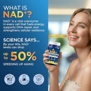 NAD+ Supplement with 500mg NR, Resveratrol, CoQ10, PQQ- 5-in-1 NAD Formula |NMN Supplement Alternative|NAD Resveratrol Support Cellular Energy & Healthy Aging-Made in USA-60 Capsules Infinity Warehouse